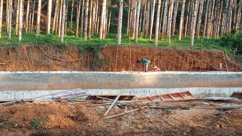 Gravity Wall at Kateel Temple (Minor Irrigation Department)